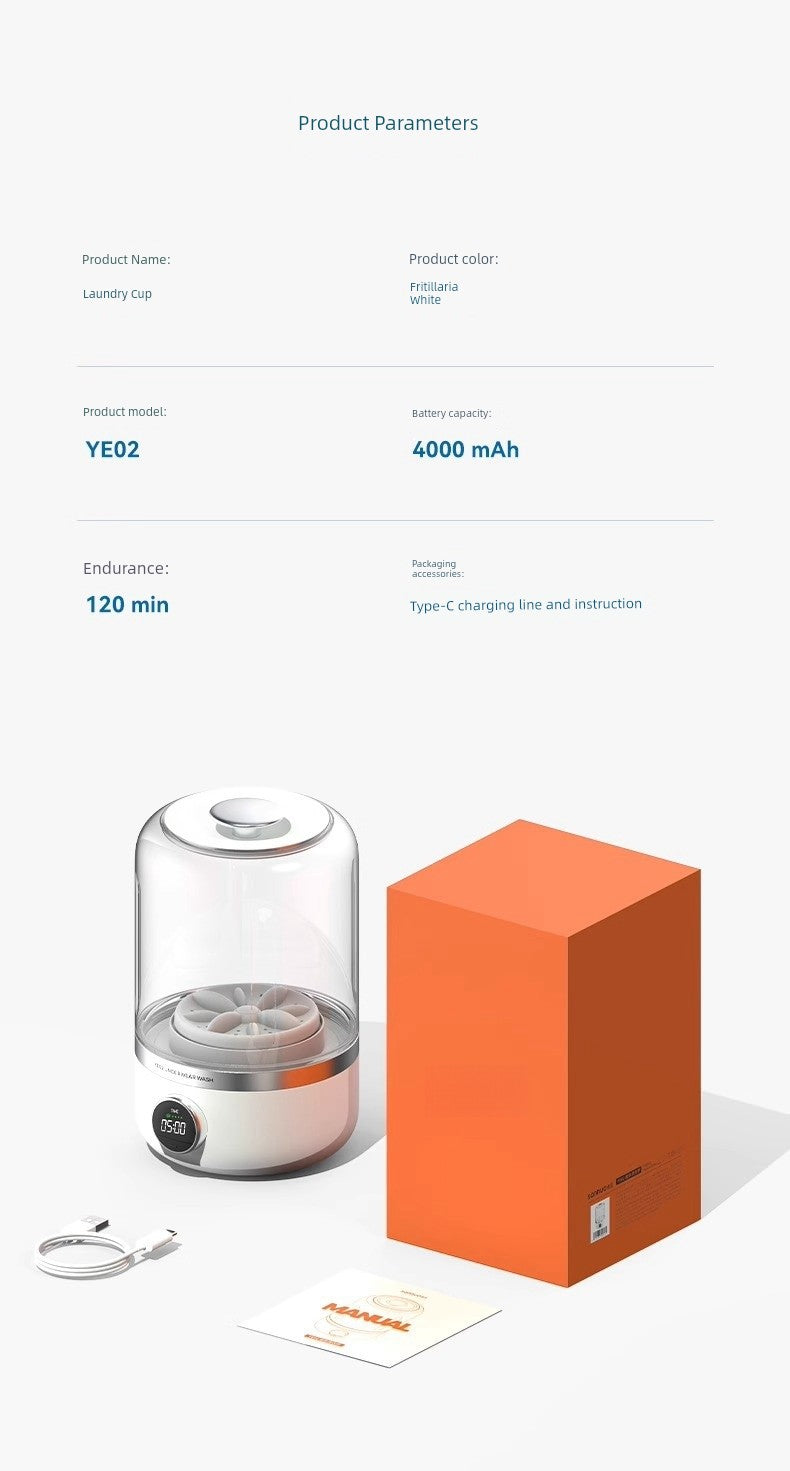 Mini Lavadora de Roupa íntima Sem Fio SMART Cup